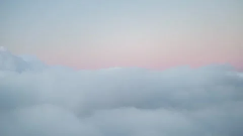 Aerial timelapse above the clouds at sunset, Tenerife, Canary Islands Vidéo 335017980