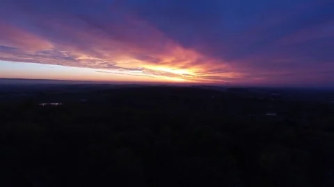 Aerial Timelapse of sunrise Stock Footage 75065768