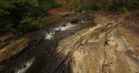 Aerial Toccoa River Stock Footage 56292375
