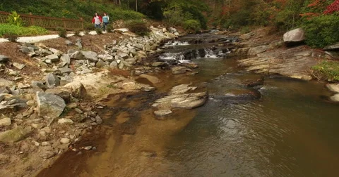 Aerial Toccoa River Stock Footage 56293568
