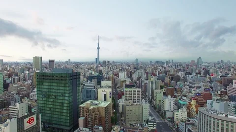 Aerial of Tokyo Stock Footage 114891409