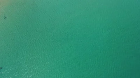 Aerial top down nature view of the blue Mediterranean Sea in Palam.. 스톡 동영상 246296658