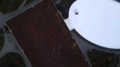 Aerial top down of Prospect Park ice skating rink Brooklyn during fall in N.. 動画素材 284482306