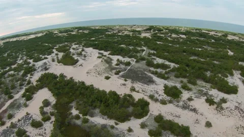 An aerial top-down shot of desert landsc... | Stock Video | Pond5