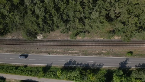 Aerial Top-Down View of Hel Peninsula Coastline, Poland Stock Footage 301523931