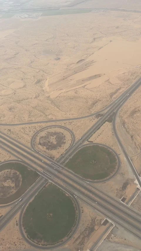 Aerial Top-Down View of Highway Junction 库存影片 340407132