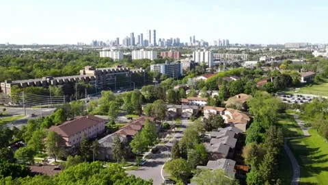 Aerial top down view of houses and streets in beautiful residential neighborhood Stock Footage 244357945