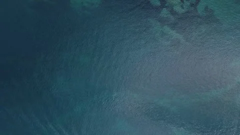 Aerial top down view of rocks in the Mediterranean Sea in Catalonia 스톡 동영상 245915069