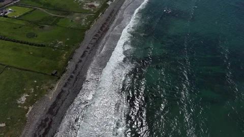 Aerial Top Down View of Tromora West Bay Beach Stock Footage 335621294