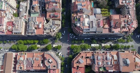 Barcelona Aerial Eixample Stock Footage Royalty Free Stock Videos Pond5