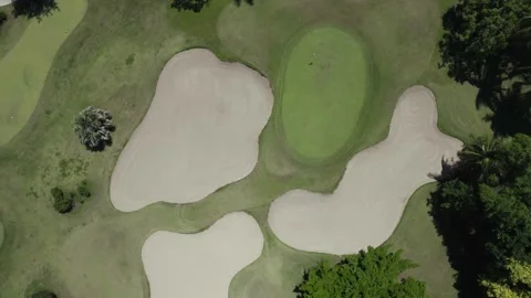 Aerial Top View Of A Golf Course 스톡 동영상 235907533