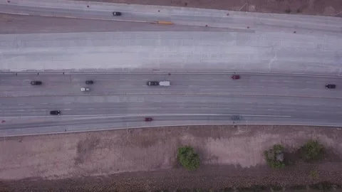 Aerial Top View of Highway Stock Footage 249027199