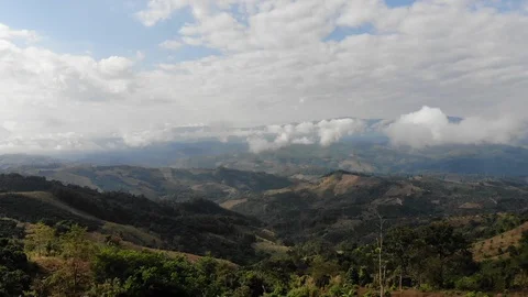 Aerial top view of mountain Stock Footage 106822970