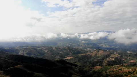 Aerial top view of mountain Stock Footage 106823159