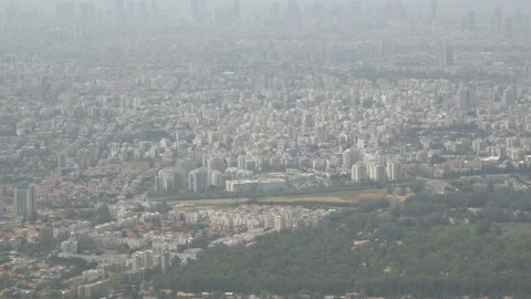 Aerial top view of progresive city. Tel-Aviv. 16.04.2018 Stock Footage 88663589