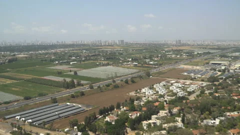 Aerial top view of progresive city. Tel-Aviv. 16.04.2018 Stock Footage 88664440