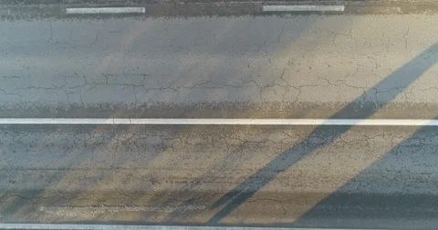 Aerial top view of road junction from above Stock Footage 167649545