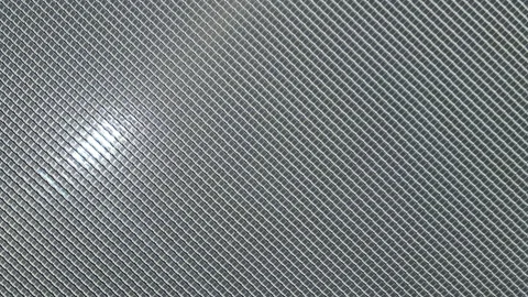 Aerial top view of solar panels or solar cells on buoy floating in lake. Stock Footage 234092355