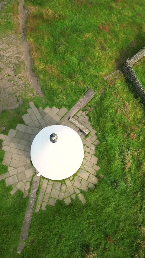 Aerial top view of White Nancy Stock Footage 283918129