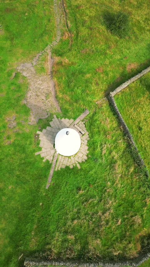 Aerial top view of White Nancy Stock Footage 283918352