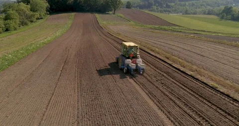 Aerial Tractor 04 库存影片 90350244
