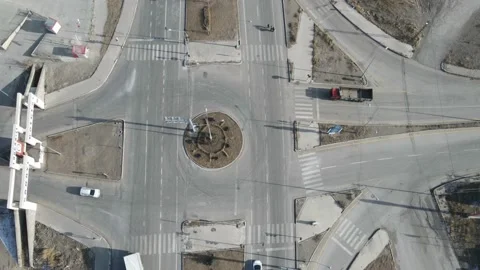 Aerial traffic time lapse Stock Footage 237159382