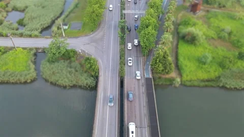 Aerial traffic timelapse Stock Footage 199315397