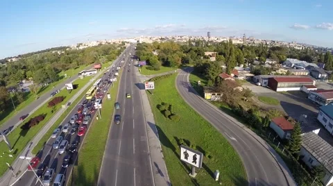 Aerial traffic view.mp4 Video stock 46272559