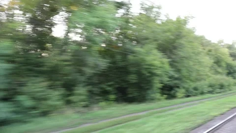 Aerial: Train on Forth Rail Bridge in Queensferry, Edinburgh, Scotland Stock Footage 237442594