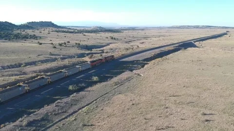 AERIAL TRAIN - TRACKING 4 Video stock 148180640