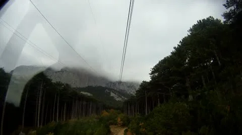 Aerial tramway Stock Footage 14734818