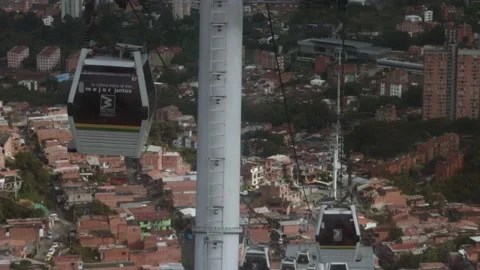 Aerial tramway Stockbeeldmateriaal 160389254