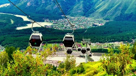 Aerial tramway Stock Footage 248209227