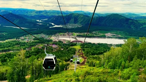 Aerial tramway Stock Footage 248209229