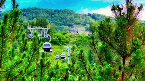 Aerial tramway Stock Footage 248209250