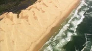 Aerial Of Turquoise Sea Waves On Rocky Beach, Kabeljous Nature Reserve Waves Stock Footage