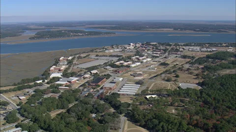 AERIAL United States-Parris Island - Mar... | Stock Video | Pond5