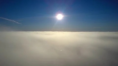 Aerial video Above clouds Stock Footage 82619484