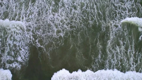 Aerial video of beautiful long sandy beaches of Da Nang in Vietnam Stock Footage 334835976