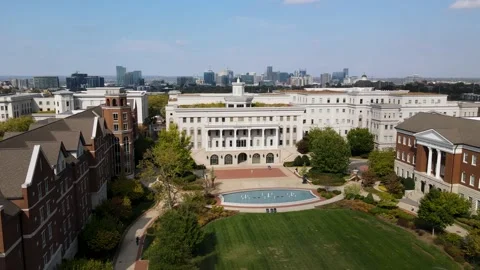 Aerial video of Belmont University campu... | Stock Video | Pond5