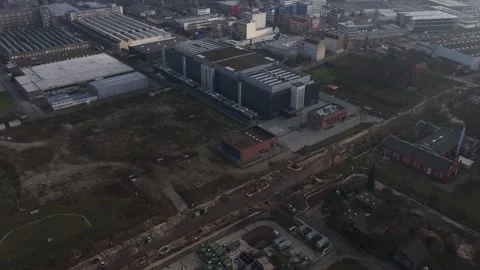 Aerial Video of Berlin 2 Data Center High Availability Campus. Vídeo Stock 325832282