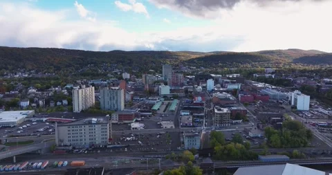 Aerial video of Binghamton New York ups Stock Video Pond5