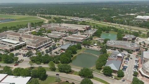 Cinco Ranch aerial view showing lakes, greenbelts, and amenities in Katy Texas