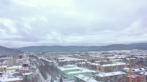 Aerial video of the city of Beloretsk Video stock 119476824