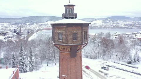 Aerial video of the city of Beloretsk Video stock 119477338