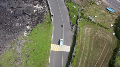 An aerial video clip in an Island Stock Footage 240700053