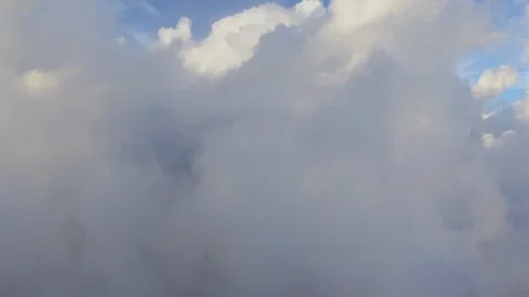Aerial - Video in clouds Stock Footage 88934431
