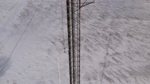 Aerial video of communications tower Video stock 169554624