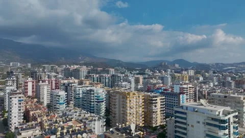 Aerial Video of Construction Site With Cranes Lifting Loads Stock Footage 343598317