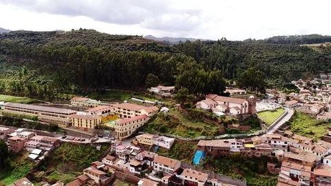Aerial Video of Cusco in Peru Video stock 79657662